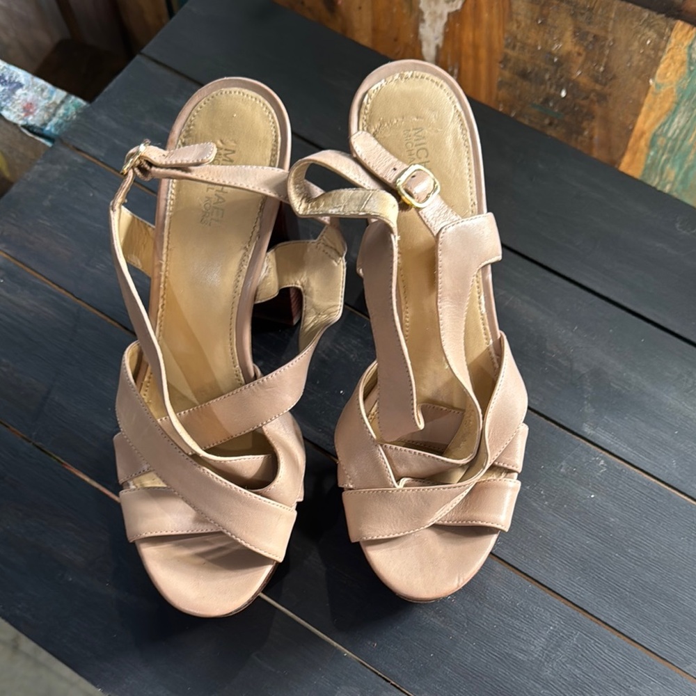 Michael Kors Tan Strappy Sandals